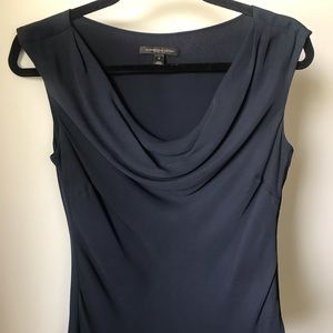 Classiques Entier Atelier Silk top in Ink Navy.